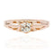 Bague 55 Solitaire en or rose ancien diamant 58 Facettes 22-030