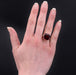 Ring 54 Old art deco cushion tourmaline and diamond ring 58 Facettes 23-067