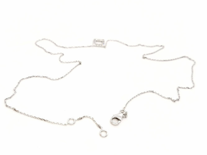 Collier Collier Or blanc Diamant 58 Facettes 579209RV