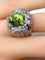 Bague 51 Bague Art Déco Platine diamants et péridot 58 Facettes