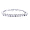 Bracelet Bracelet ligne diamants en or blanc. 58 Facettes 33128