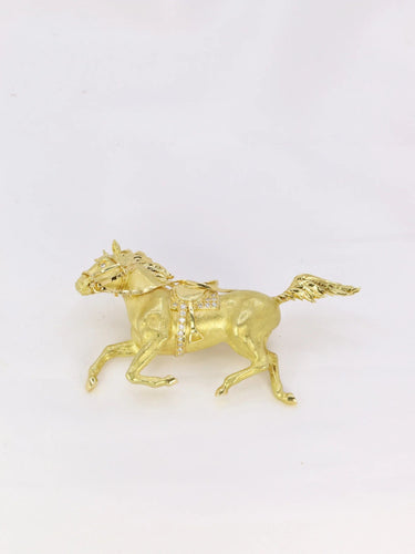 Broche Broche cheval diamants 58 Facettes J81