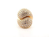 Ring 53 vintage CARTIER ring ying and yang paving 160 diamonds 5.25ct 18k gold 58 Facettes 256021