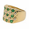 Bague 51 Bague Bandeau Or jaune Emeraude 58 Facettes 2734049CN