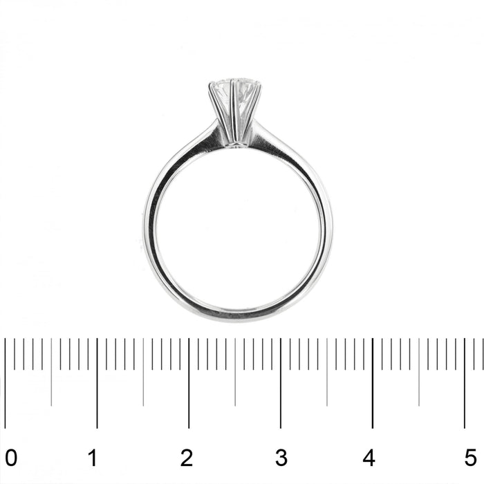 Bague 56 Bague solitaire diamant 0,74 ct 58 Facettes 26425