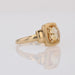 Ring 53 Pre-owned yellow gold citrine ring 58 Facettes 19-010B