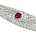 Brooch Art Deco brooch in platinum, rubies and diamonds. 58 Facettes 31864