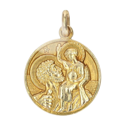 Pendentif Médaille en or jaune Saint Christophe 58 Facettes 17-295