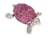 Brooch Turtle brooch, diamonds, rubies 58 Facettes 21162-0236