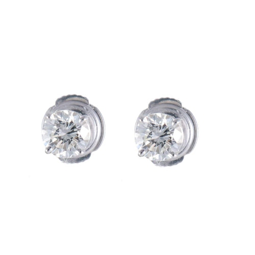 Boucles d'oreilles Clous d'oreilles Diamants 1.18ct 58 Facettes 8411