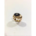 Ring 52 Gold, Onyx And Diamond Tank Ring 58 Facettes 986622