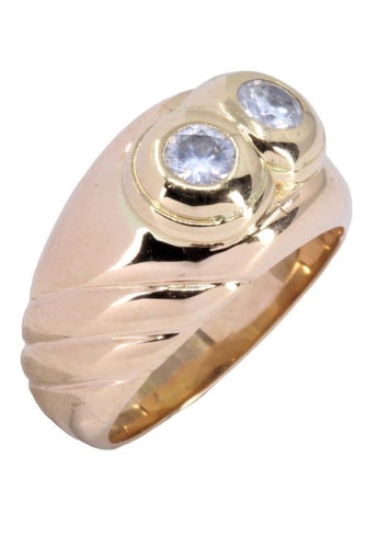 Bague 50 BAGUE JONC MODERNE DIAMANTS 58 Facettes 062981