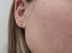 Earrings White gold earrings, diamonds 58 Facettes
