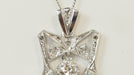 Collier Collier Art déco en or platine et diamants 58 Facettes 30578