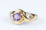 Bague Bague améthyste diamant en or jaune 58 Facettes VNLP16-306-11