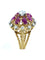 Bague Bague 1960 or jaune diamants et rubis 58 Facettes
