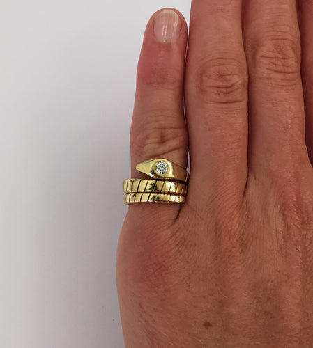 Bague 51 Bague Serpent Or & Diamant 58 Facettes LT 6368