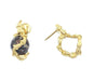 GILBERT ALBERT earrings. Gold earrings and interchangeable beads 58 Facettes