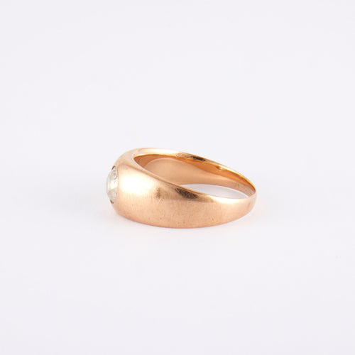 Bague 60 Bague jonc or jaune, diamant 58 Facettes