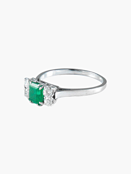 Bague 52 Bague Emeraude Diamants 58 Facettes