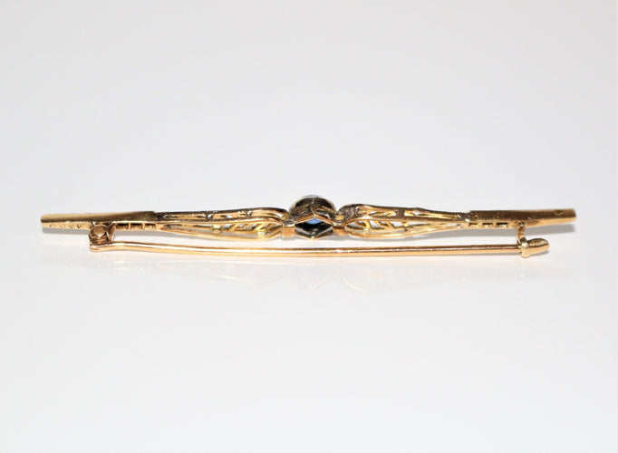 Broche Broche-barrette 1900 Art Nouveau 58 Facettes 498