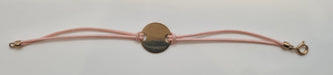Bracelet Rose cord bracelet in Yellow Gold 58 Facettes