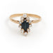 Ring 52 Ring Yellow gold Sapphire 58 Facettes 1875612CN
