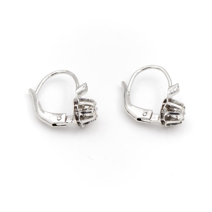 Boucles d'oreilles Boucles d'oreilles Art déco Or blanc Diamant 58 Facettes 1887957CN