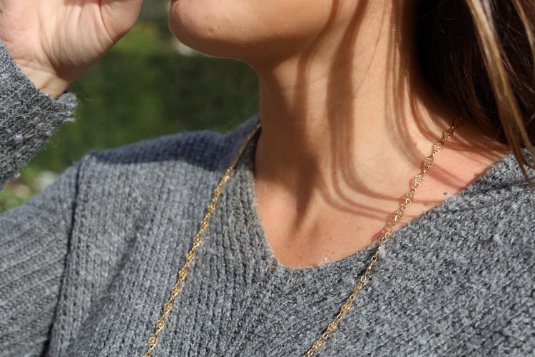 Collier Collier Maille filigrane Or jaune 58 Facettes 1696342CN