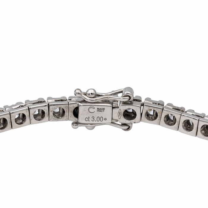 Bracelet Bracelet Tennis Or blanc Diamant 58 Facettes 2830635CN