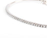 Bracelet Half bangle bracelet in white gold and diamond on the top 58 Facettes 0
