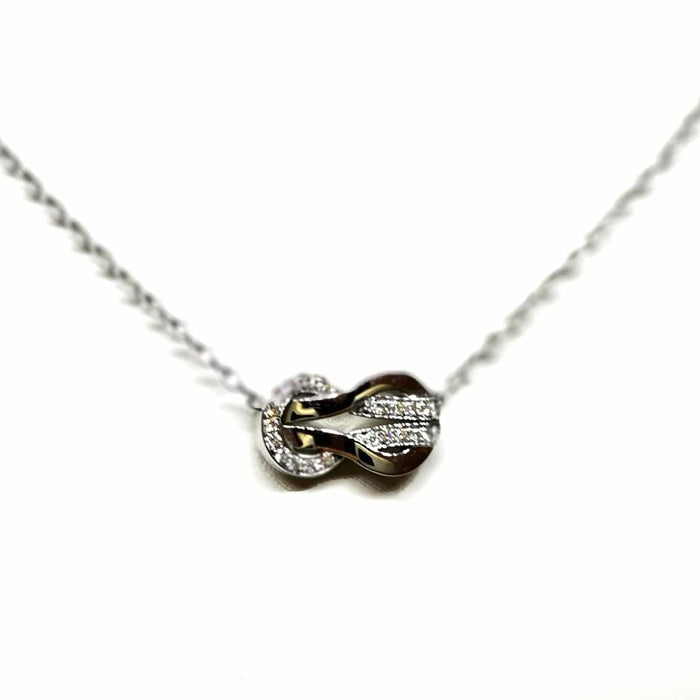 Collier Fred Collier Pendentif Chance infinie Or blanc Diamant 58 Facettes 1875651CN