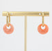 Hoop earrings in gold and coral tassel 58 Facettes 21-556