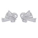 Boucles d'oreilles Boucles d'oreilles vintage, or blanc, platine, diamants. 58 Facettes 32346