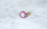 Bague Bague cible diamants et rubis 58 Facettes