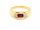 Bague 53 Bague Or jaune Rubis 58 Facettes 713701CN