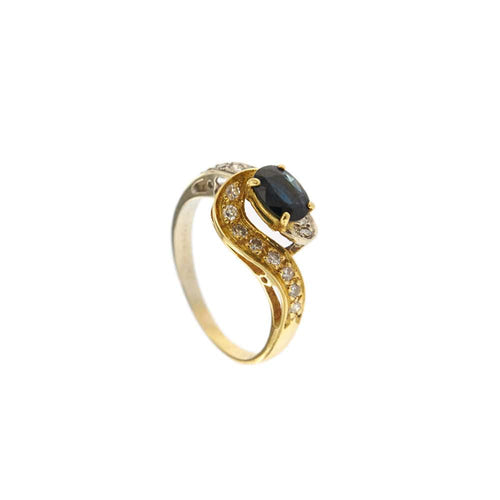 Bague 55 Bague saphir et diamants 58 Facettes 29184