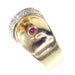 Ring 54 Ring with diamonds and rubies 58 Facettes 12087-0073