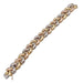 Bracelet Poiray bracelet, "Braid", three tones of gold. 58 Facettes 33041