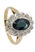 Bague BAGUE MARGUERITE ANCIENNE SAPHIR ET DIAMANTS 58 Facettes 052761