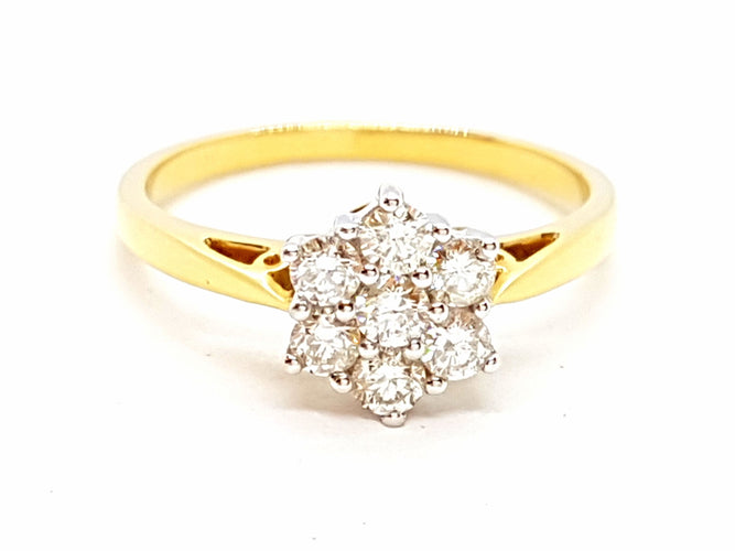 Bague 56 Bague Or jaune Diamant 58 Facettes 06317CD