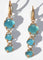 Boucles d'oreilles Boucles d'oreilles Pomellato modèle Capri topaze bleue et turquoise 58 Facettes