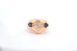 Ring 52 Ring Yellow Gold Sapphire Diamond 58 Facettes 25050