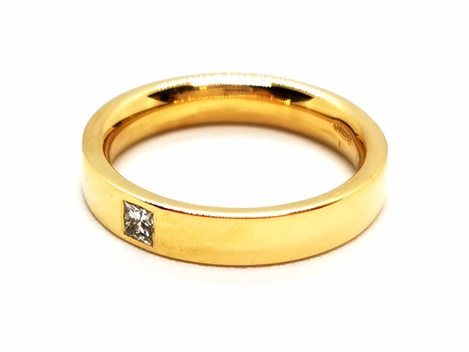 Bague 54 Bague Alliance Or jaune Diamant 58 Facettes 1637055CN