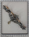 Vintage antique diamond bar brooch pin 58 Facettes 23249-0329