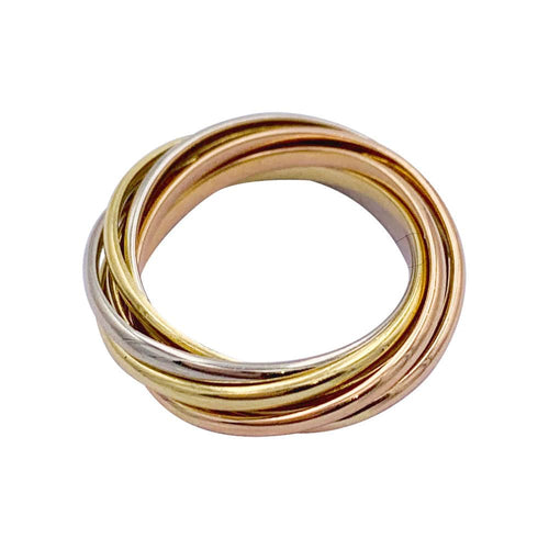 Bague 49 Bague Cartier, Semainier, trois ors. 58 Facettes 32523