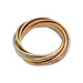 Ring 49 Cartier ring, Semainier, three golds. 58 Facettes 32523