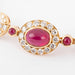 Bracelet Bracelet in yellow gold and diamond, cabochon ruby ​​from the house of Van Cleef and Arpels 58 Facettes 0