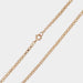 Yellow gold flat mesh chain necklace 58 Facettes 19-063