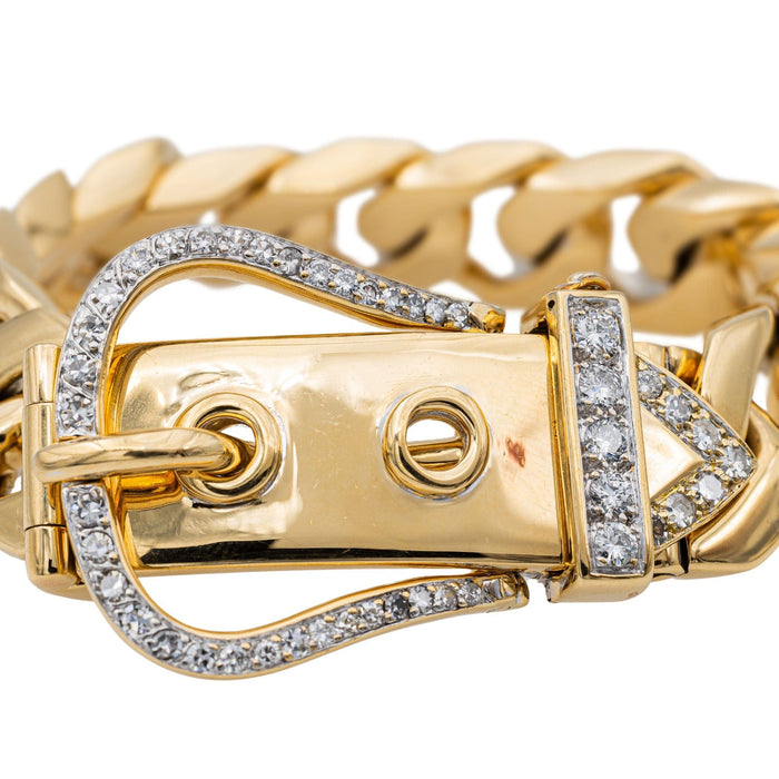 Bracelet Bracelet Manchette Or jaune Diamant 58 Facettes 2635343CN